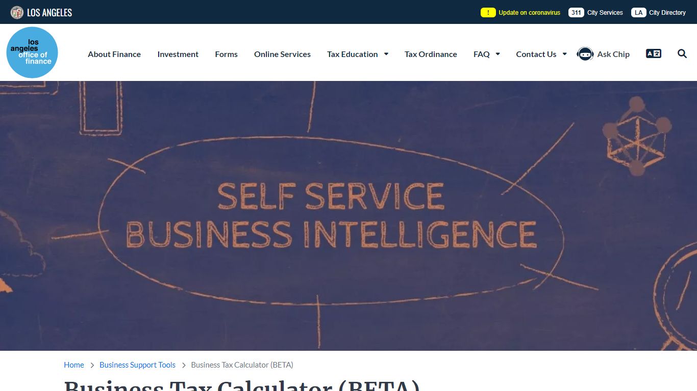 Business Tax Calculator (BETA) | Los Angeles Office of Finance